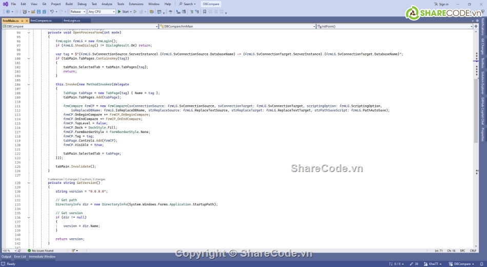 source code c#,sql server,database,Compare,DBCompare